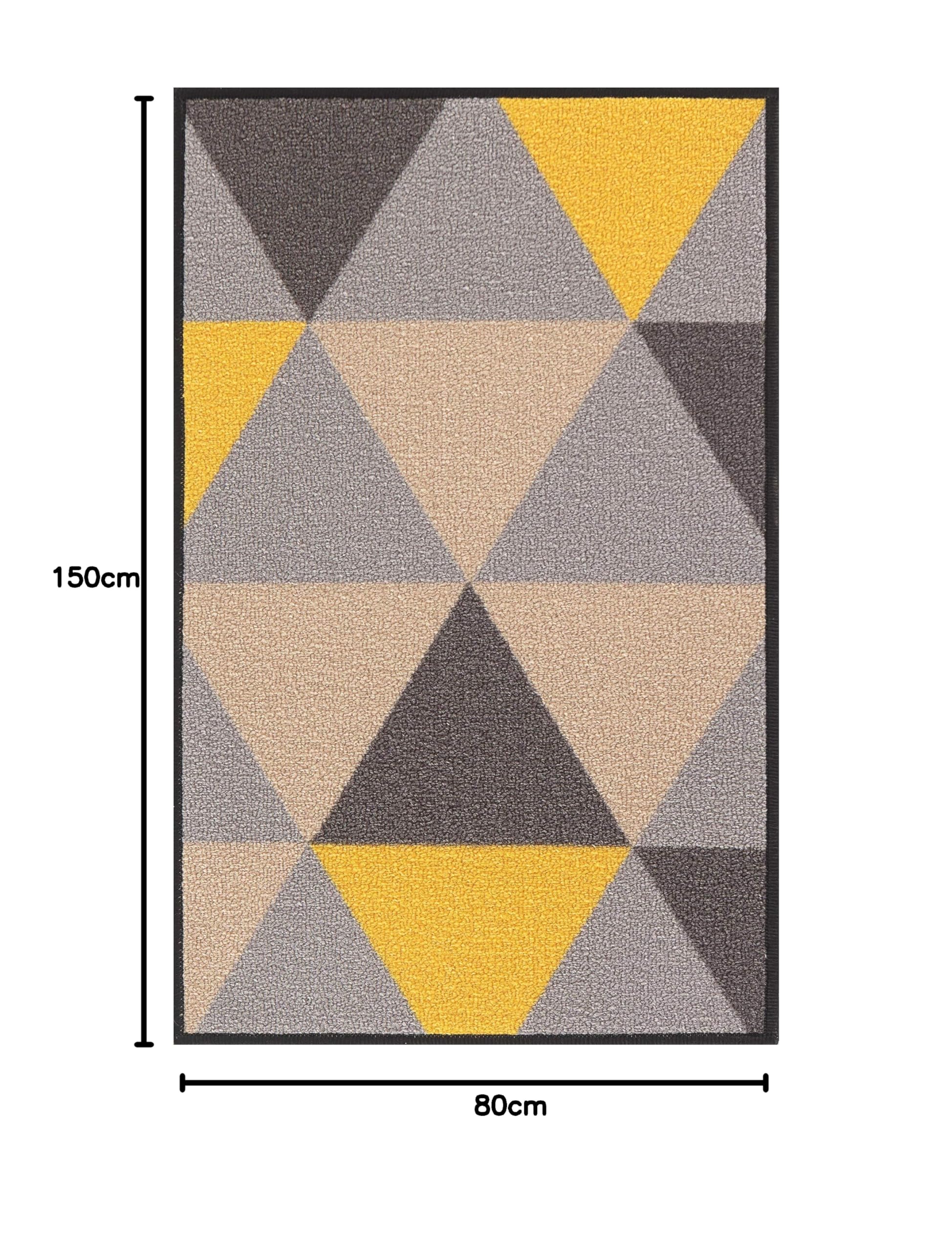 Washable Door Mat Kitchen Mats Non Slip Geometrical Design Hall Runner- Indoor Door Mat - Hallway-Passage Corridor Doormats - Floor Mat — view 7