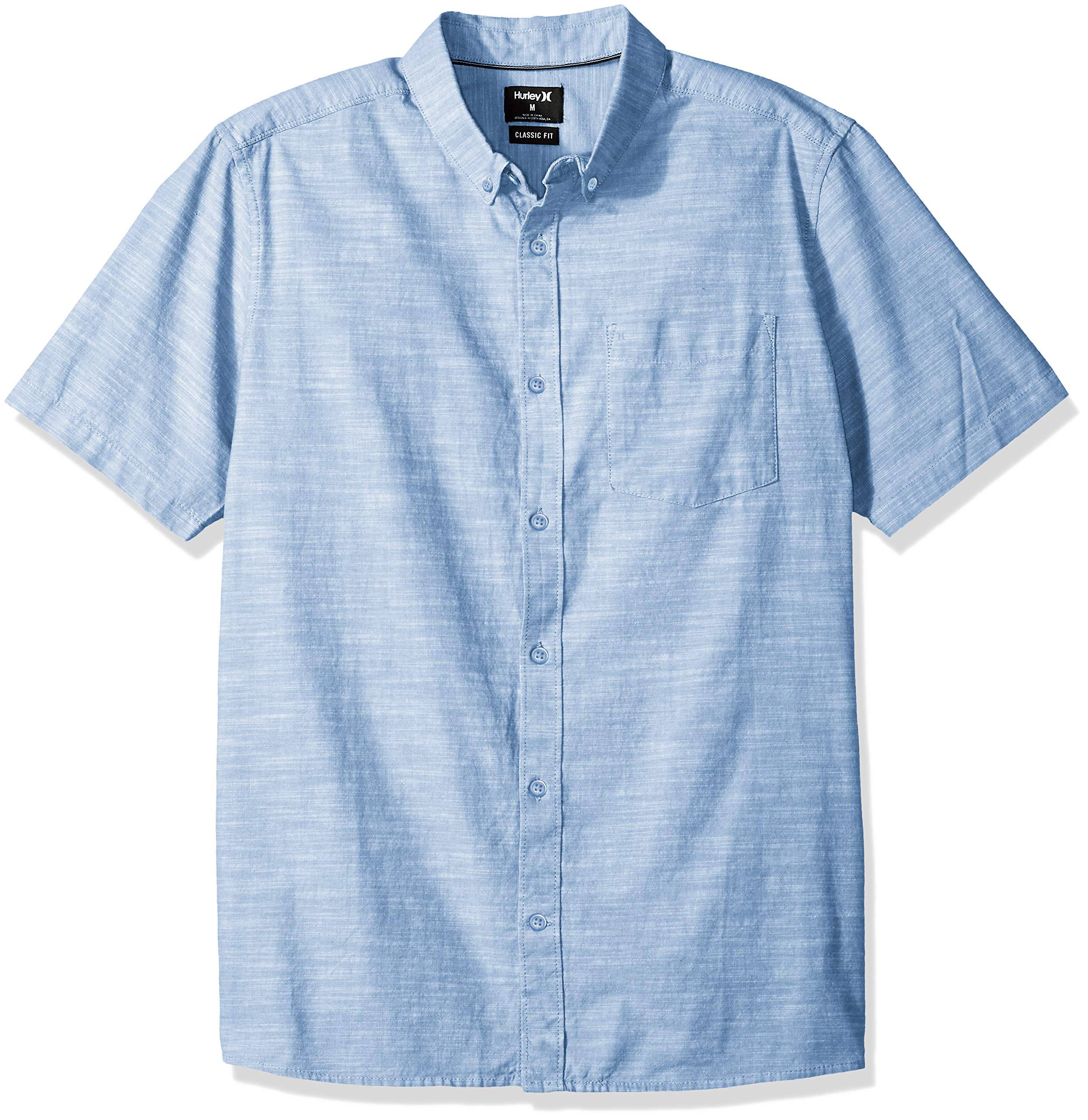HurleyMen's One and Only Textured Short Sleeve Button Up