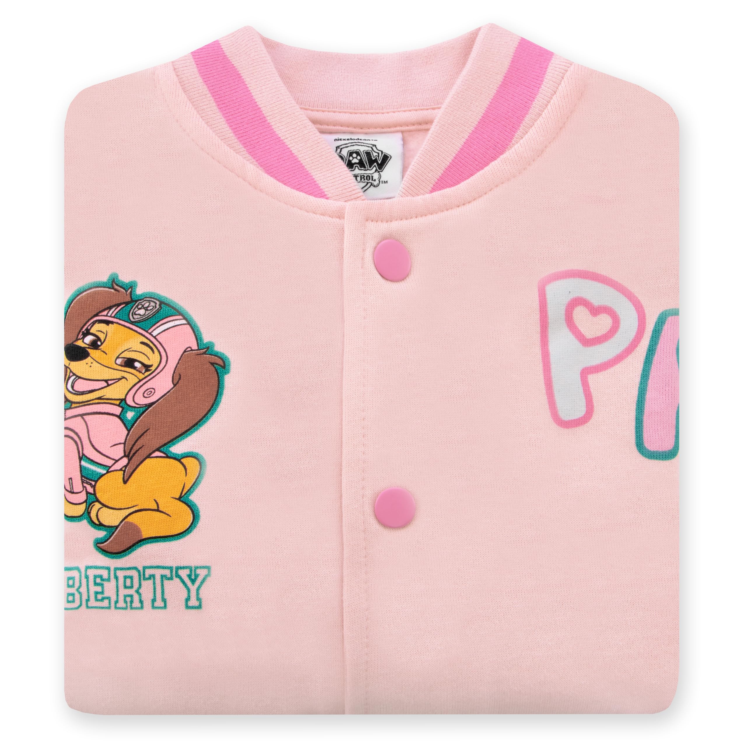 Blouson aviateur Pat'Patrouille, Veste Universitaire Everest Et Skye Pour Filles, Veste En Coton Filles