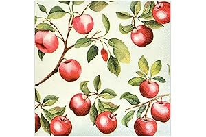 Elegant Autumn Harvest Apple Paper Plates