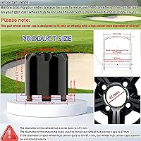 Vista 3 de Cubierta de Tapa Central de Rueda SS para Carrito de Golf, Tapas de Cubo de Rueda Estilo ITP de Inserción para EZGO Club Car Yamaha y Otros Modelos