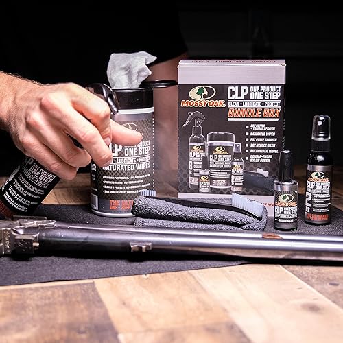 Vista 9 de Aceite para pistola Mossy Oak - Lubricante para pistola CLP - Mantenimiento premium de armas de fuego - preventivo de óxido - Botella rociadora