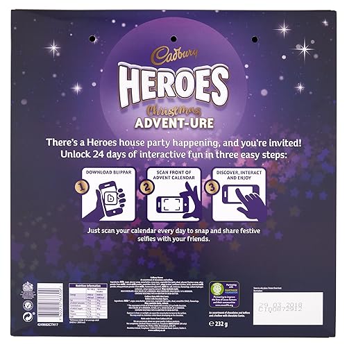Miniatura 2 de Cadbury Calendario de Adviento de los héroes de leche láctea, 8.15 onzas