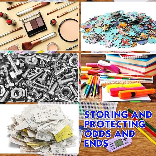 Miniatura 9 de Zhehao 200 bolsas de malla A6 con cremallera a granel, bolsas de malla a granel con cremallera, bolsas pequeñas impermeables para lápices para