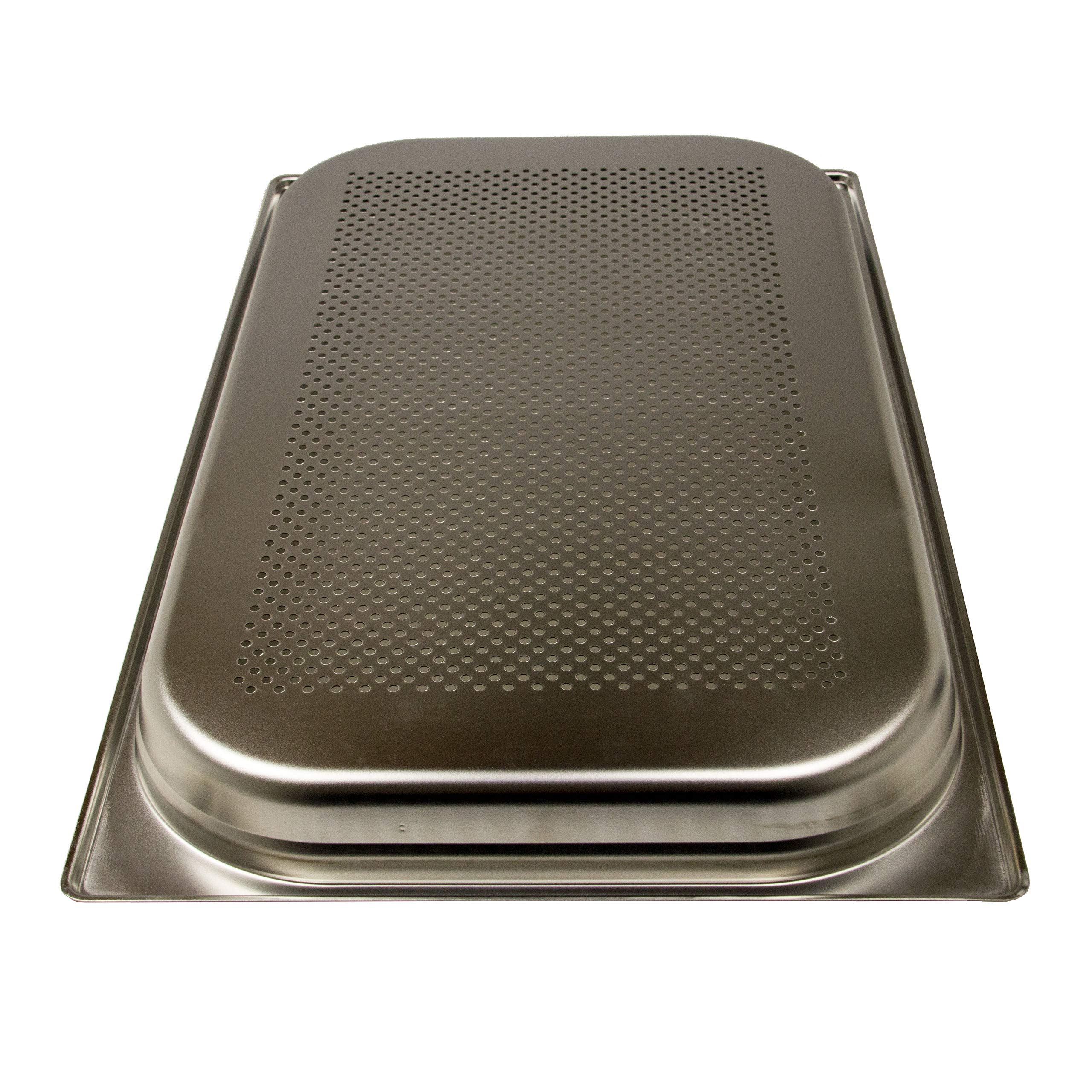 6 recipientes GN 1/1 Gastronorm de acero inoxidable 5,0 litros de profundidad 40 mm Gastronorm perforados
