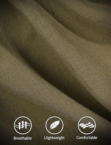 Miniatura 3 de Delantales de cocina para mujer con bolsillos, lindo delantal vintage de chef, delantal pinafore para jardinería, cocina, horneado, pintura Verde