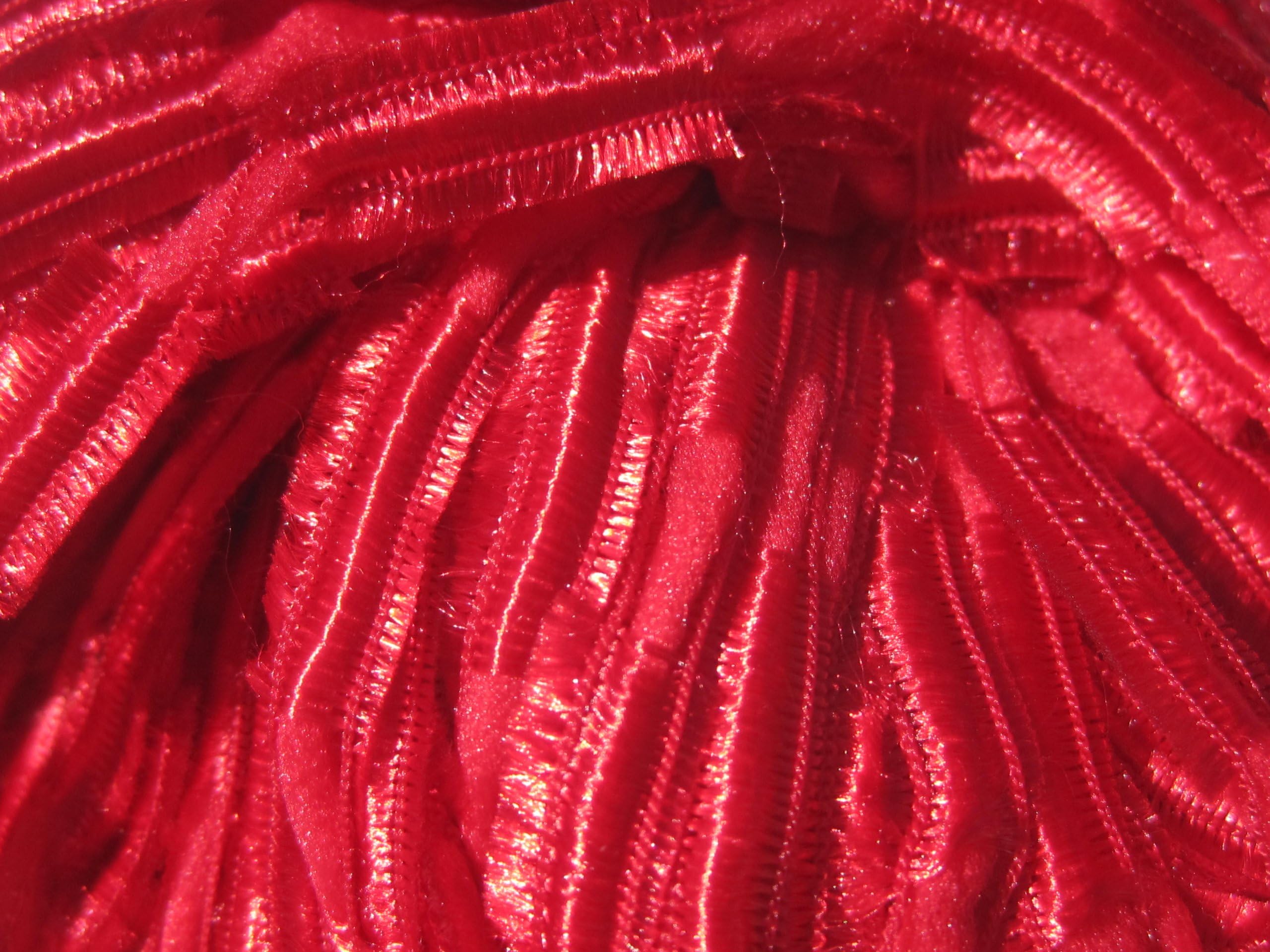 Katia Tango Ladder Feather Ribbon Yarn Color 4 Red