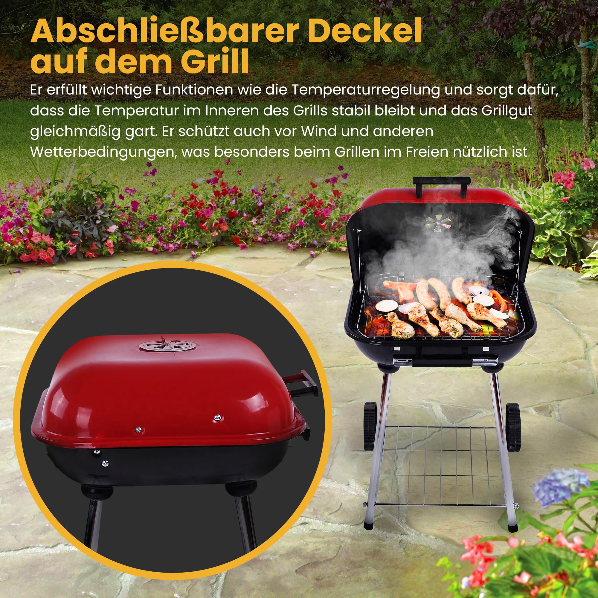 Barbecue Couvercle Verrouillable Barbecue Charbon De Bois EXTRALINK Avec Roues - Barbecue Mobile Jardin Et Camping Acier Inoxydable Grill Jardin EXTRALINK Barbecue Couvercle Verrouillable Barbecue Charbon De Bois EXTRALINK Avec Roues - Barbecue Mobile Jardin Et Camping Acier Inoxydable Grill Jardin EXTRALINK