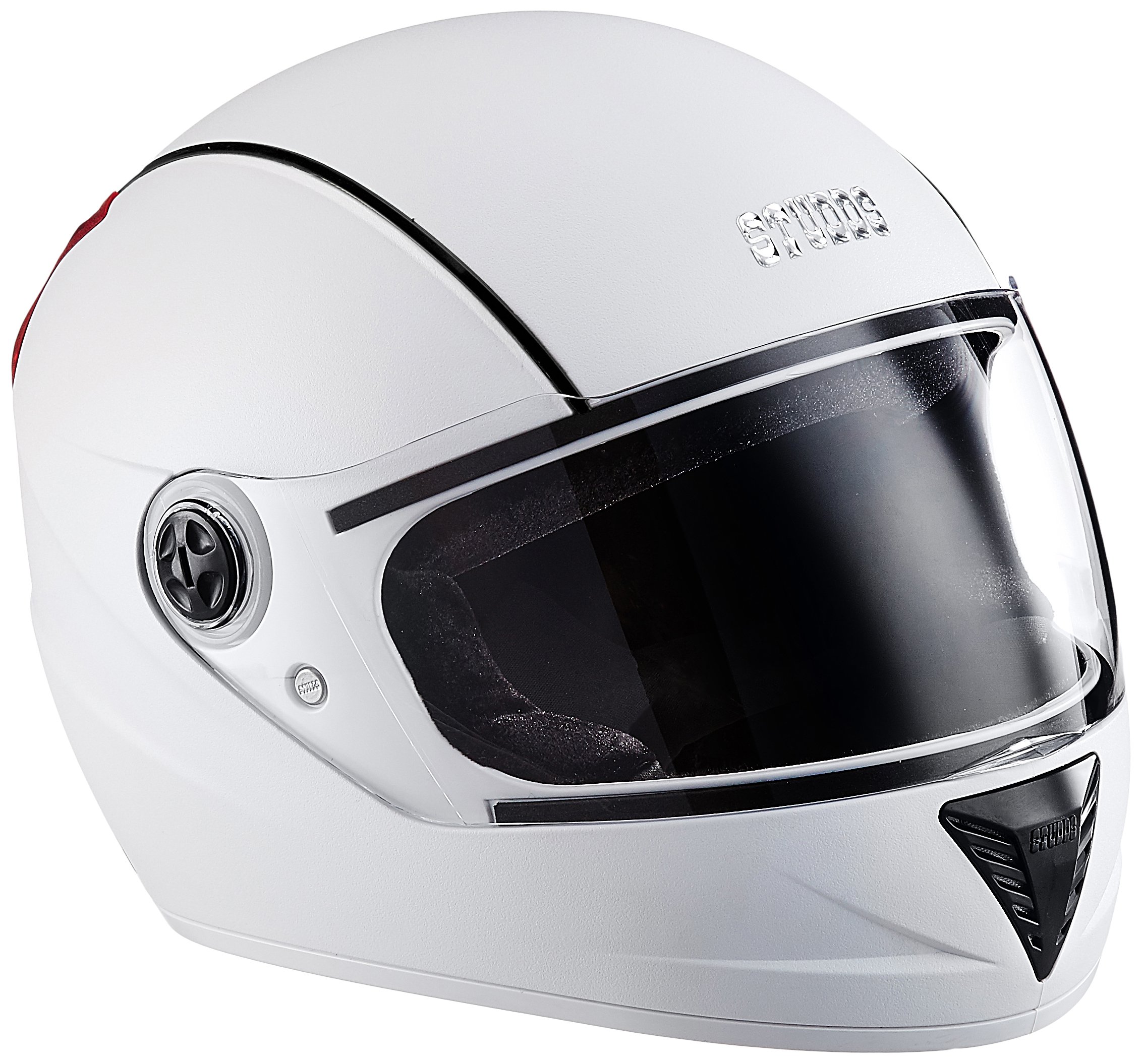 Studds Professional Full Face Helmet (White and Black , XL)-image-44