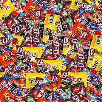 Assorted Chocolate Candy Mix - Individually Wrapped Chocolates - 2lb Bulk Variety Pack for Snacking, Sharing, and Gifting - Ideal for Home, Office, and Events