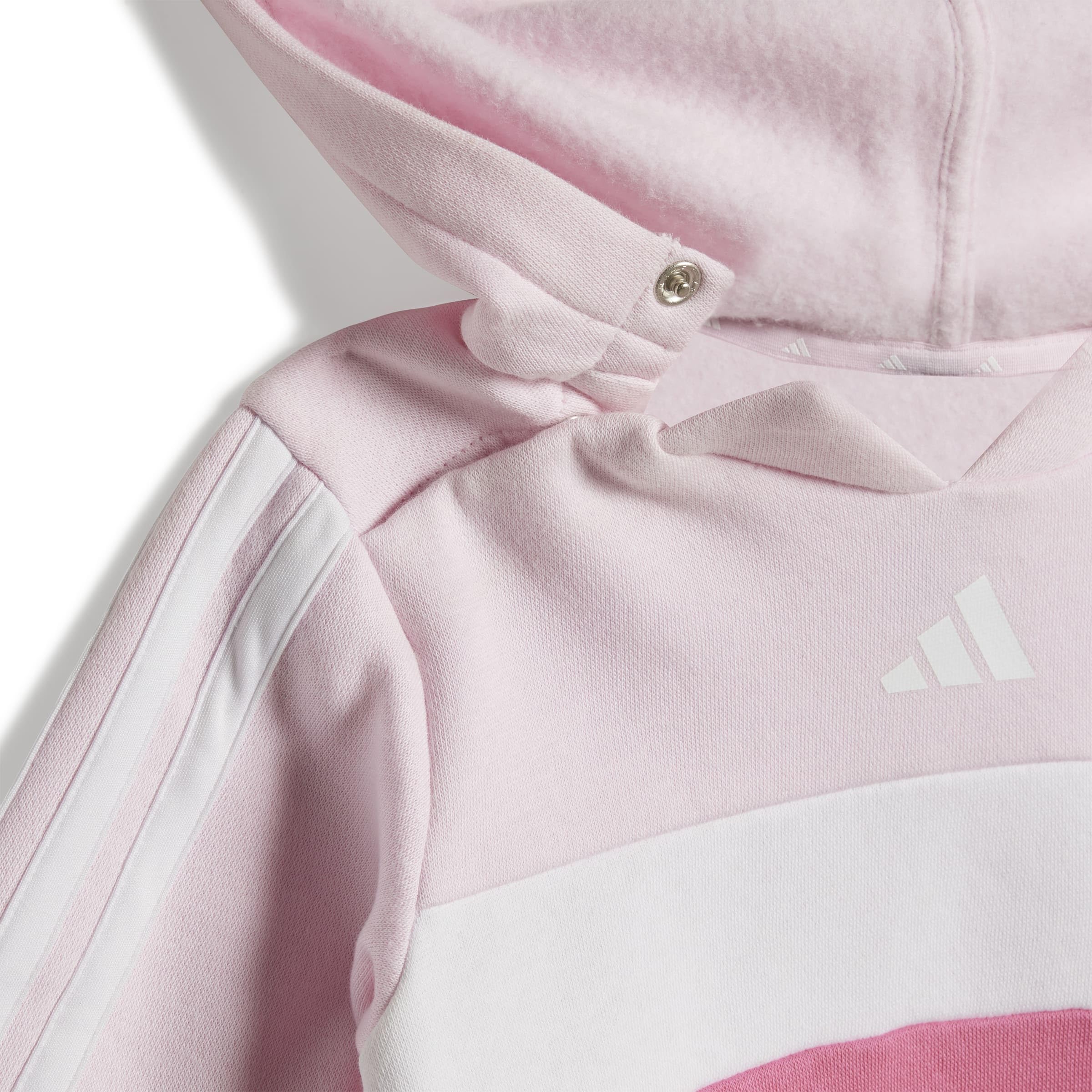 adidas Bambine e ragazze SEASONAL ESSENTIALS TIBERIO 3 STRIPES FLEECE LEGGINGS SET