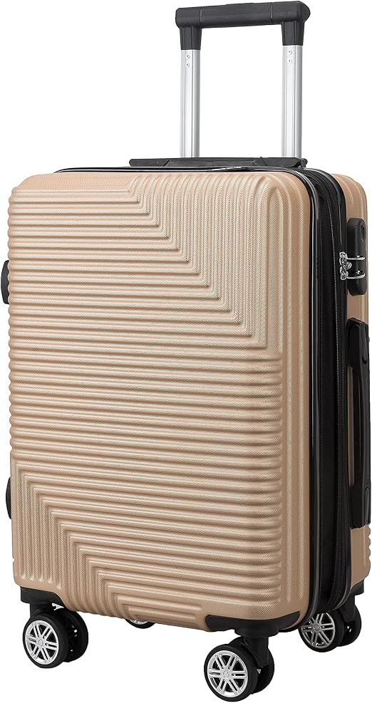 Amazon.com: BALENO Hardside Spinner, Carry-On, Equipaje con Ruedas, 20  Pulgadas, Oro), BLN 55 : Ropa, Zapatos y Joyería