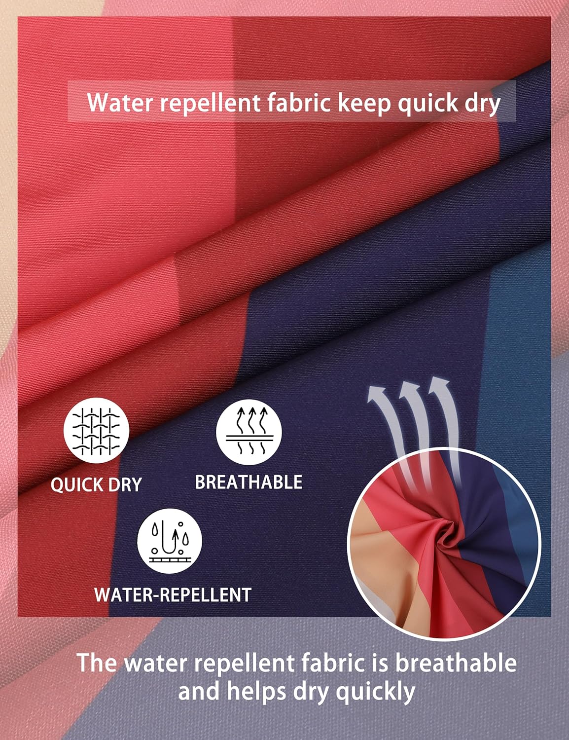 unitop Mens Swim Trunks with Compression Liner Bathing Suit 9" Surfing Summer Board Shorts with Pocket - Image 3