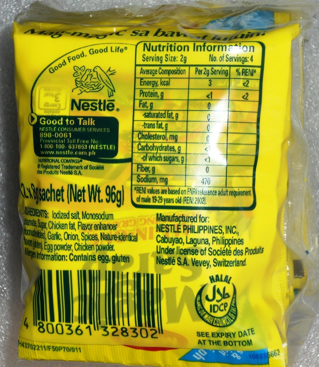 MAGGI - Magic Sarap - ALL IN ONE SEASONING GRANULES - Made with natural flavors - 24 x 8 g / Product of the Philippines