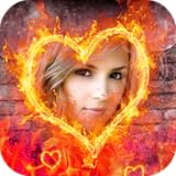 Fire Photo Frame Effect Editor