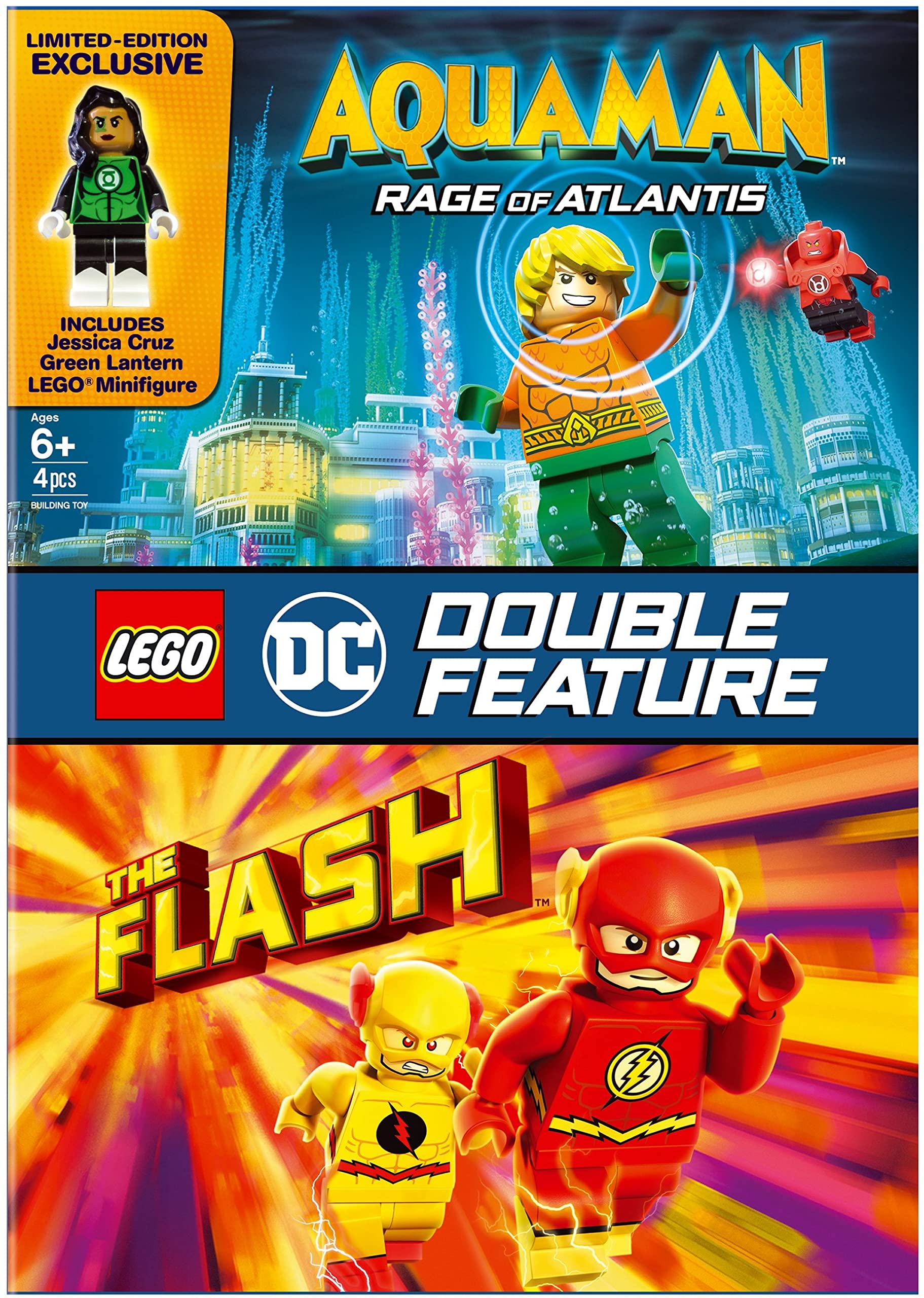 LEGO DC Super Heroes: Aquaman / The Flash (DBFE/DVD w/Figurine