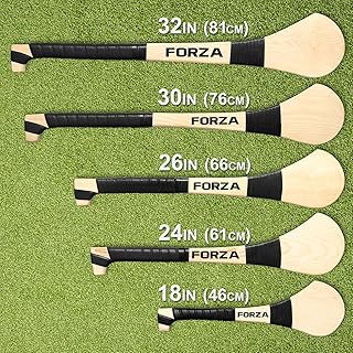 FORZA Ash Wood Hurling Stick - GAA Hurling & Camogie Stick [5 Sizes]