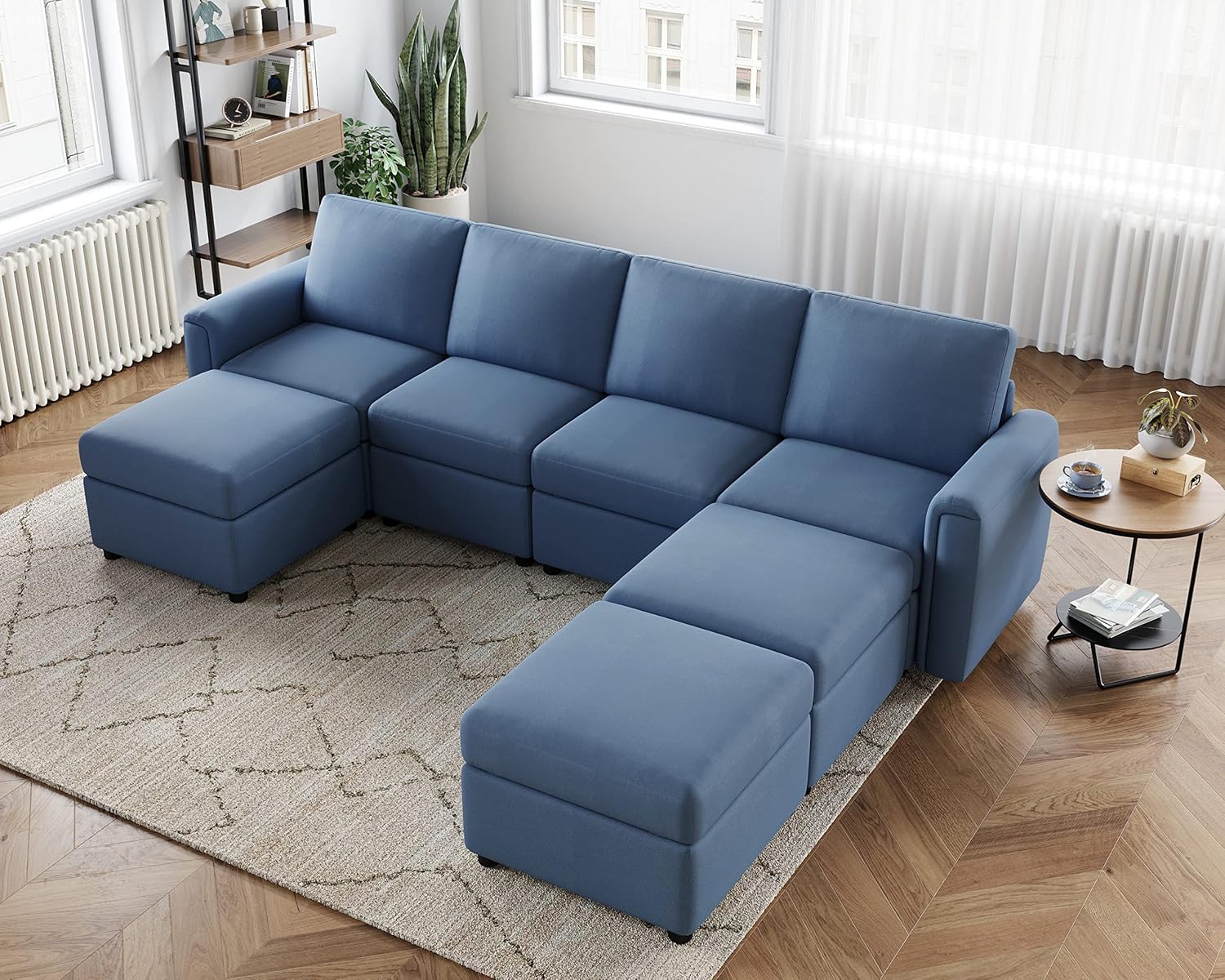 LINSY Modular Sofa, Sectional Sofa Couch with Storage
