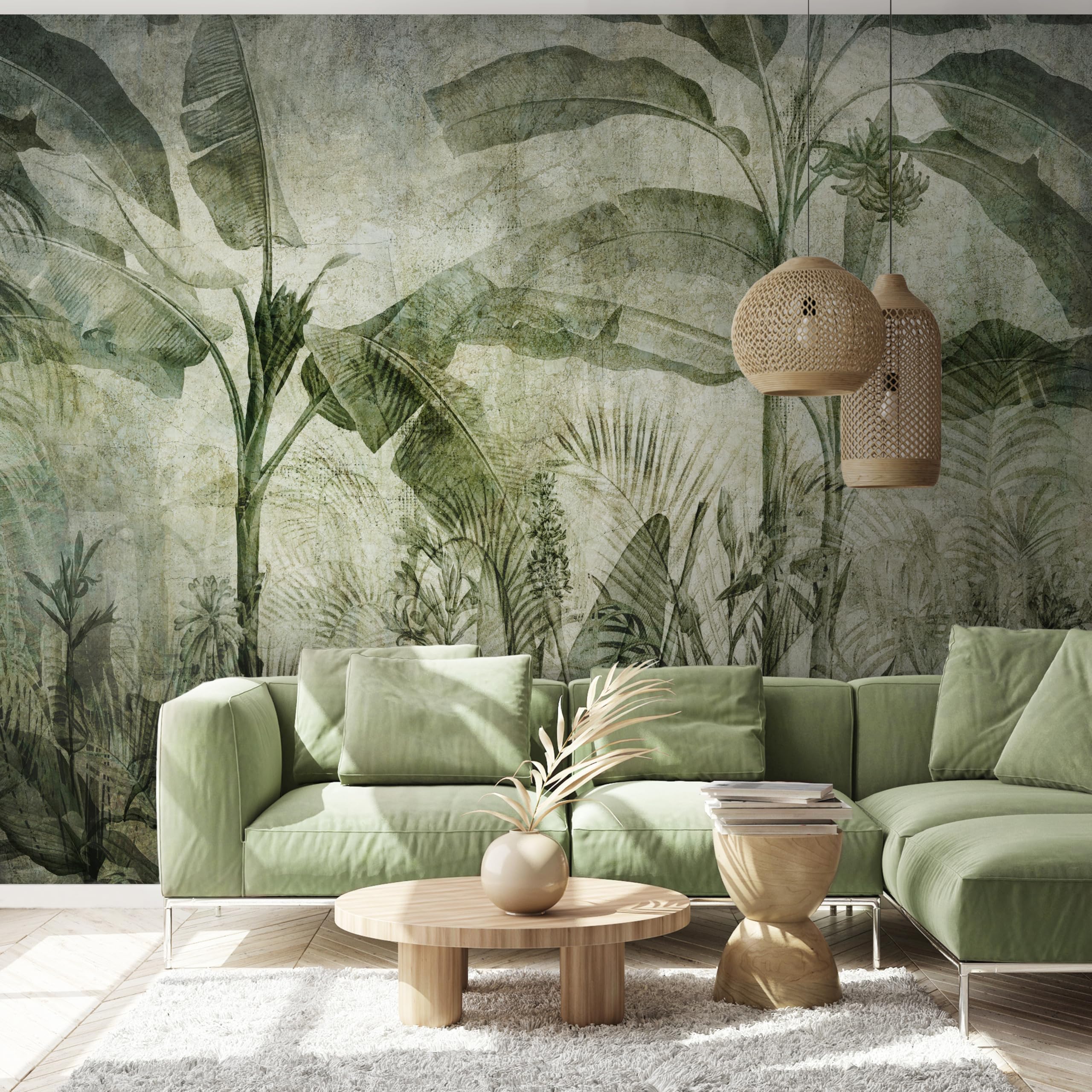 WallArena - Vlies Fotobehang Bloemen, 312 x 219 cm - Fotobehang - Behang - voor Woonkamer Slaapkamer - Vliesbehang Wandbehang Behang 3D Effect - incl. Lijm