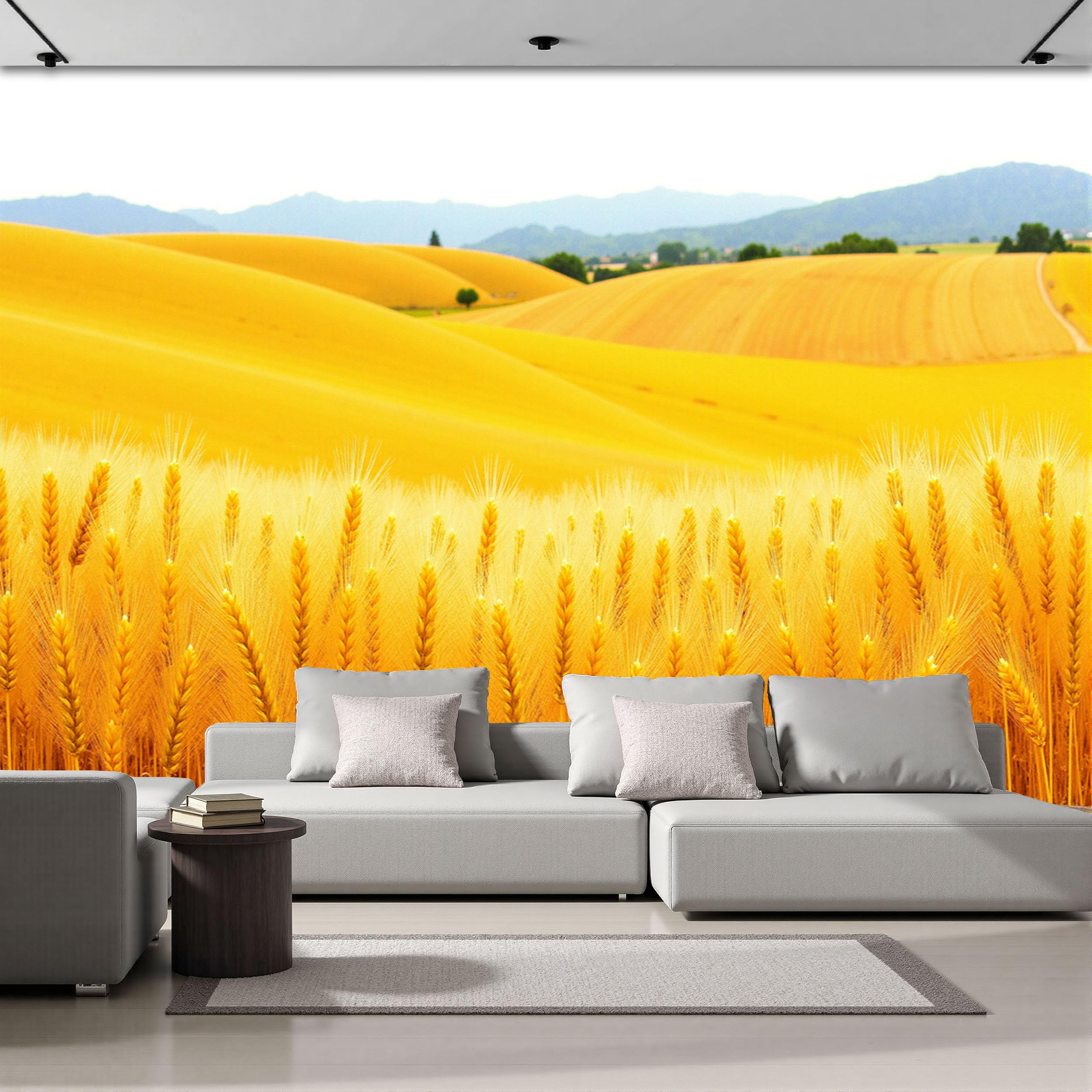 Papier peint panoramique pour salon : illuminez un mur sombre
