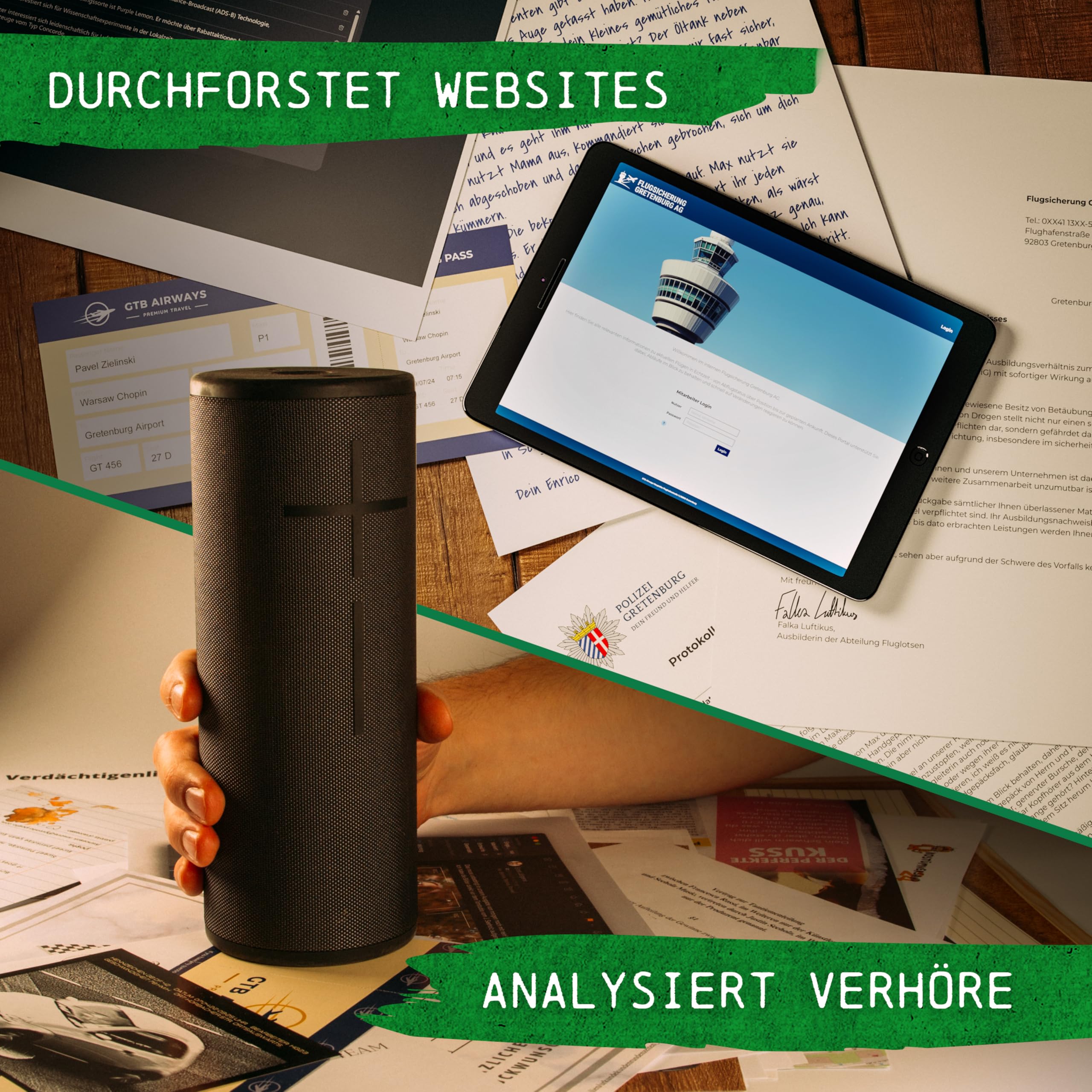 CRIMECASES Krimispiel Bundle – 3 spannende Fälle in einem Set: Tatort Kunstfehler, Höhenflug & Tonstudio | Cold Case Spiele für Erwachsene