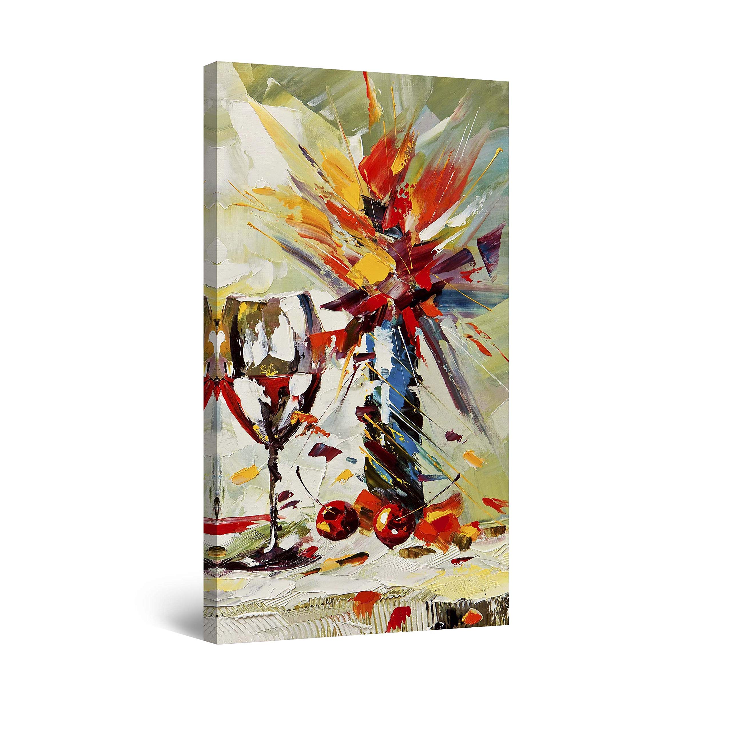Buy Startonight Canvas Wall Art Glass and Vase Kitchen Framed 24 x 48