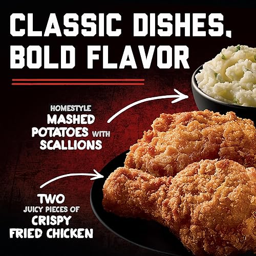 Miniatura 4 de Banquet MEGA Meats Original - Pollo crujiente con puré de papas, comida congelada, 14.25 onzas