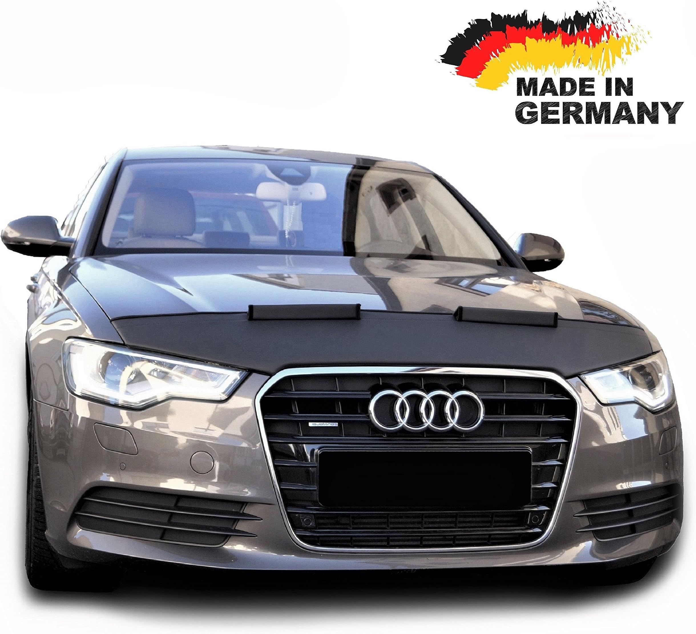 Hood Bra for Audi A6 C7 Bonnet Car Bra Front End Cover Nose Mask Stoneguard Protector TUNING