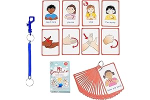 Communication Aid ASL Cards for Deaf or Delayed Children