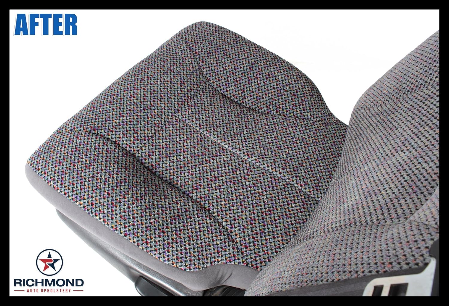 Richmond Auto Upholstery (Compatible with 1998 1999 2000 2001 2002 Dodge Ram 2500 Driver Side Bottom Replacement Cloth Seat Cover, Dark Gray