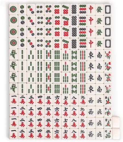 Miniatura 7 de Professional Chinese Mahjong con funda de aluminio y grandes baldosas