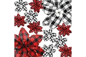 Buffalo Plaid Christmas Flowers