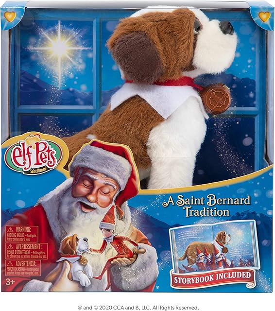 Elf on the Shelf Elf Pets Traditions | Elf on the Shelf Props, Elf on the Shelf Accessories (Saint Bernard)