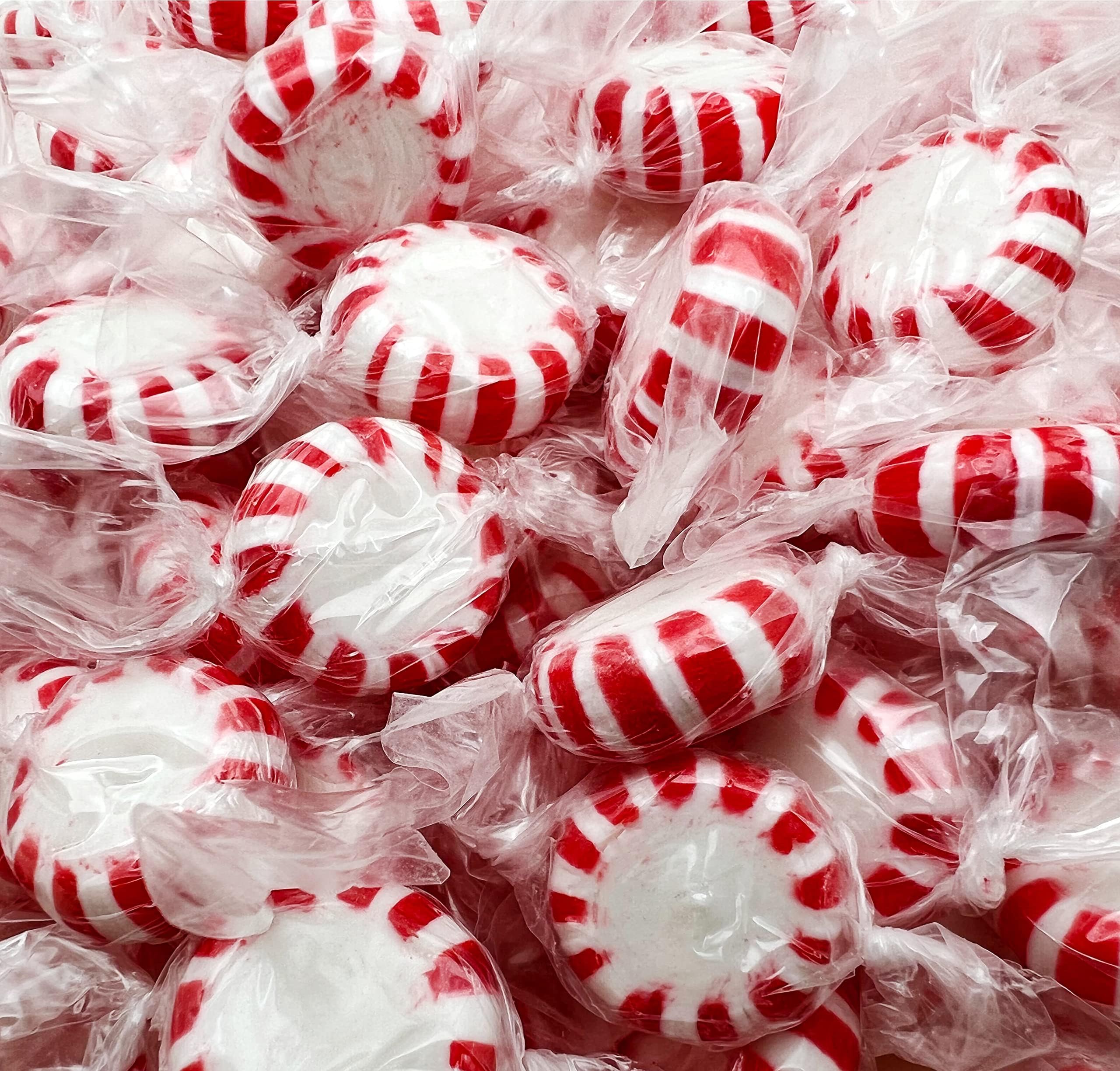 FUNTASTY Peppermint Starlight Mints Hard Candy, Bulk Pack 2 Pounds (About 180 Count)