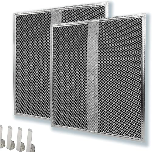 S97020466 Filtro de repuesto de carbón compatible con filtro de campana Broan Range HPF30 (XC) Filtro de grasa sin conductos de 14.8 x 12.95