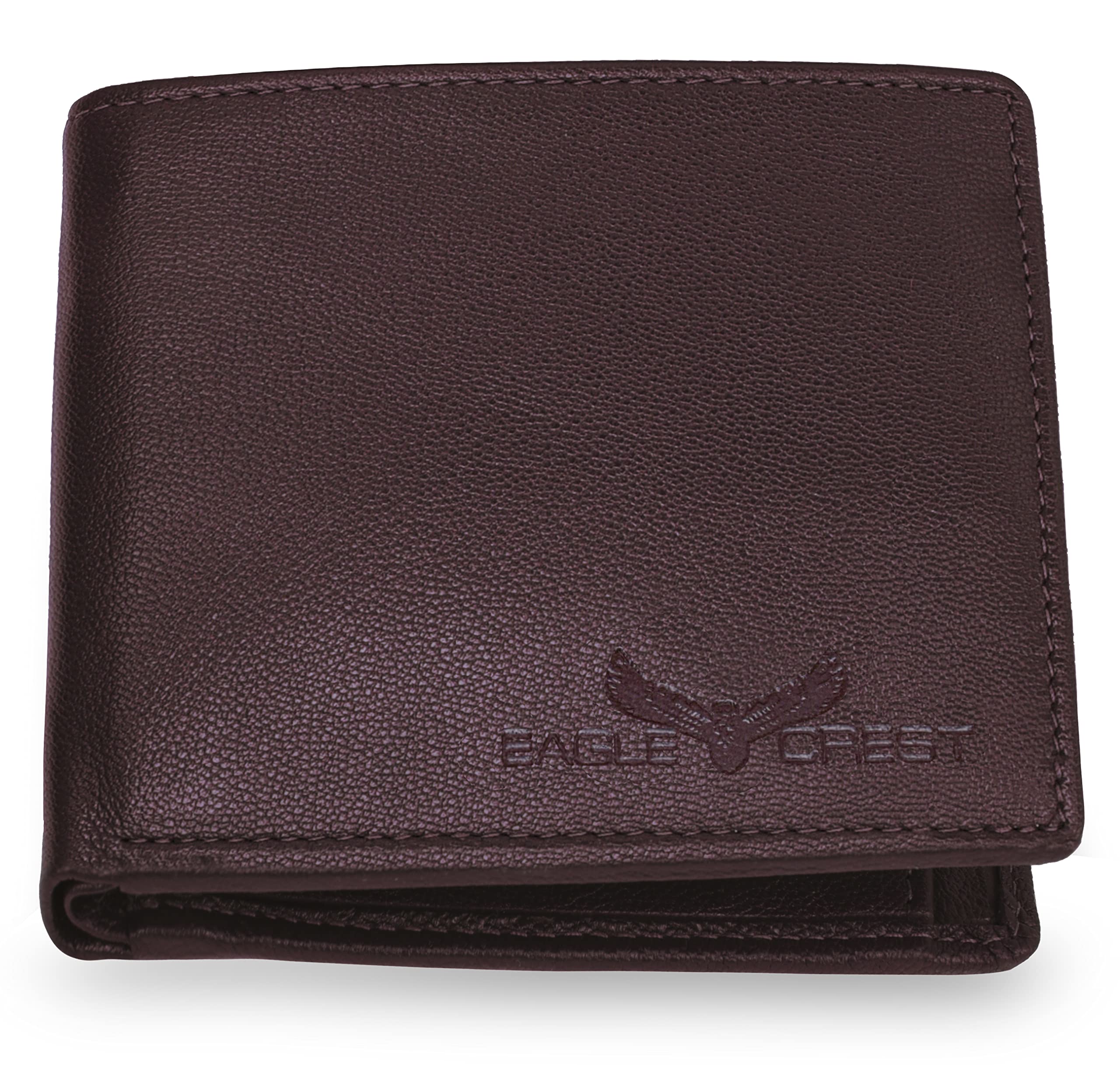 Eagle Crest Falcon Brown Leather Wallet for Men