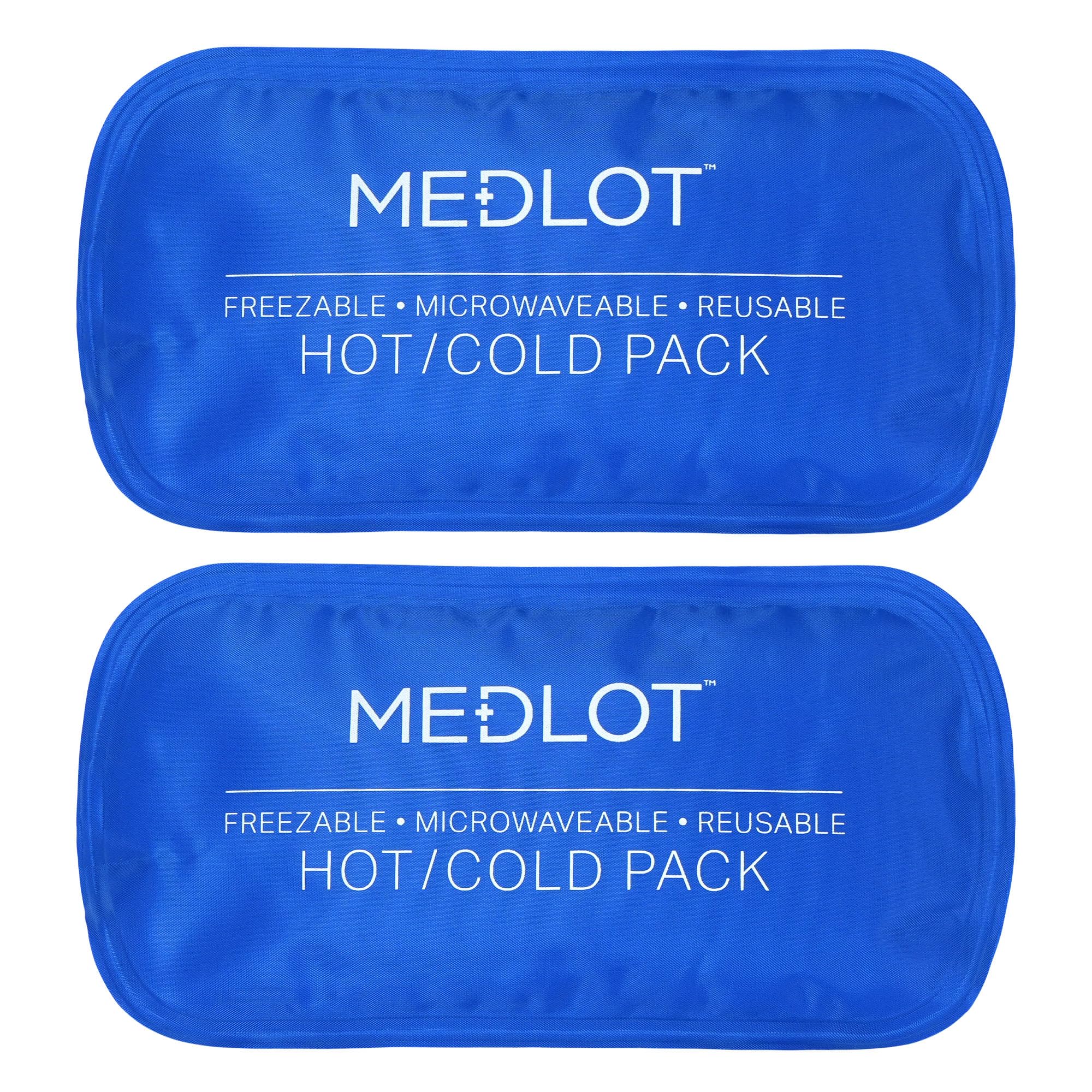 LotFancy Gel Ice Packs, 2pc Reusable Hot Cold Pack for Therapy, Heating Cooling Gel Pad, Pain Relief for Face, Head, TMJ, Wisdom Teeth, Oral Facial Surgery, Sport Injuries, Migraine, Muscle Joint