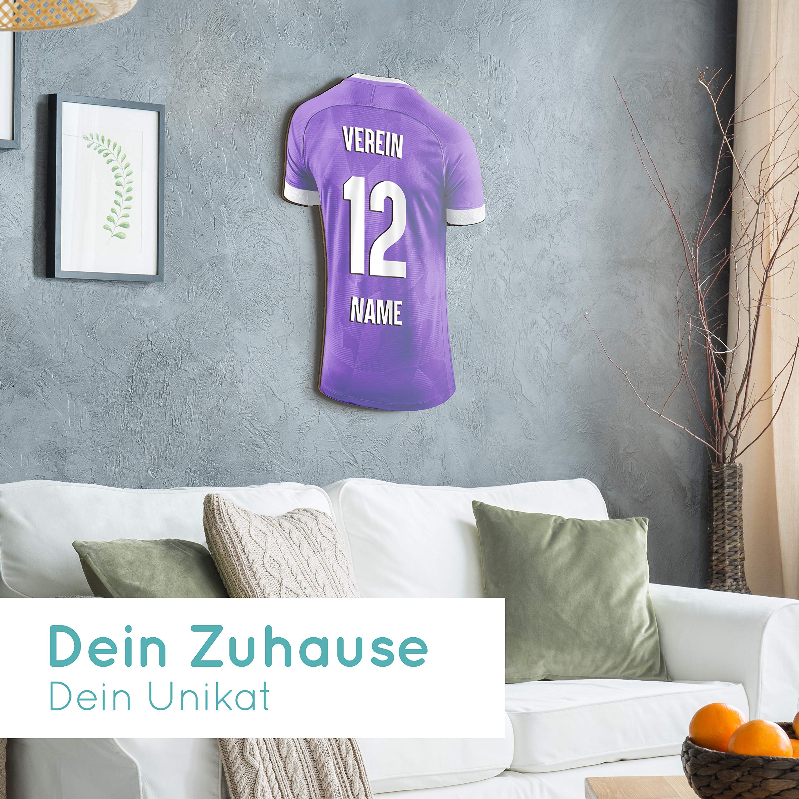 Elbeffekt Trikotlampe für Osnabrück Fans aus Holz - personalisierbares Geschenk - schenke dein individuellen Osnabrück Fanartikel aus Echtholz