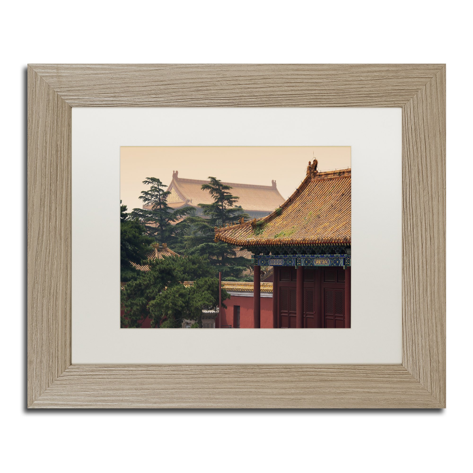 Ming Dynasty by Philippe Hugonnard, White Matte, Birch Frame 11x14-Inch