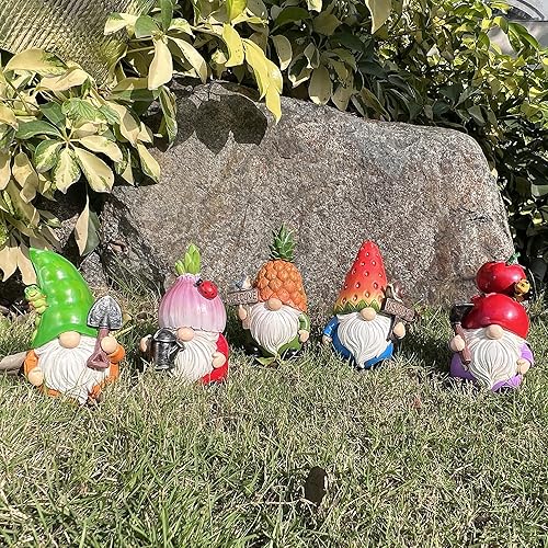 Miniatura 6 de Etlemonde Decoraciones de gnomos de piña, gnomos de piña, regalos de decoración de jardín, gnomo de piña al aire libre, estatua de gnomo de piña,