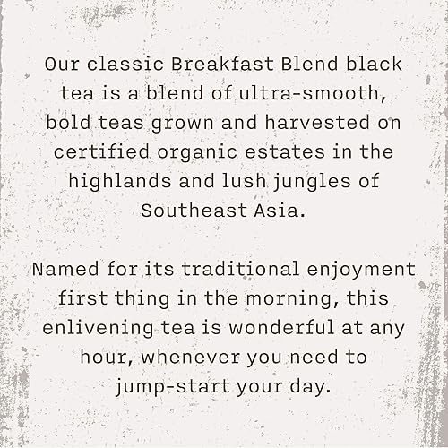 Miniatura 3 de Allegro Coffee Allegro Tea, bolsas de té, mezcla de desayuno orgánico, 20 unidades