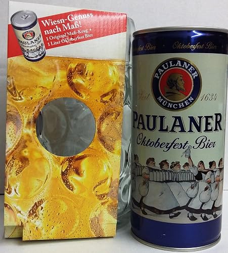 Bayern: Paulaner Oktoberfest-Set mit 1L Maßkrug & Bier