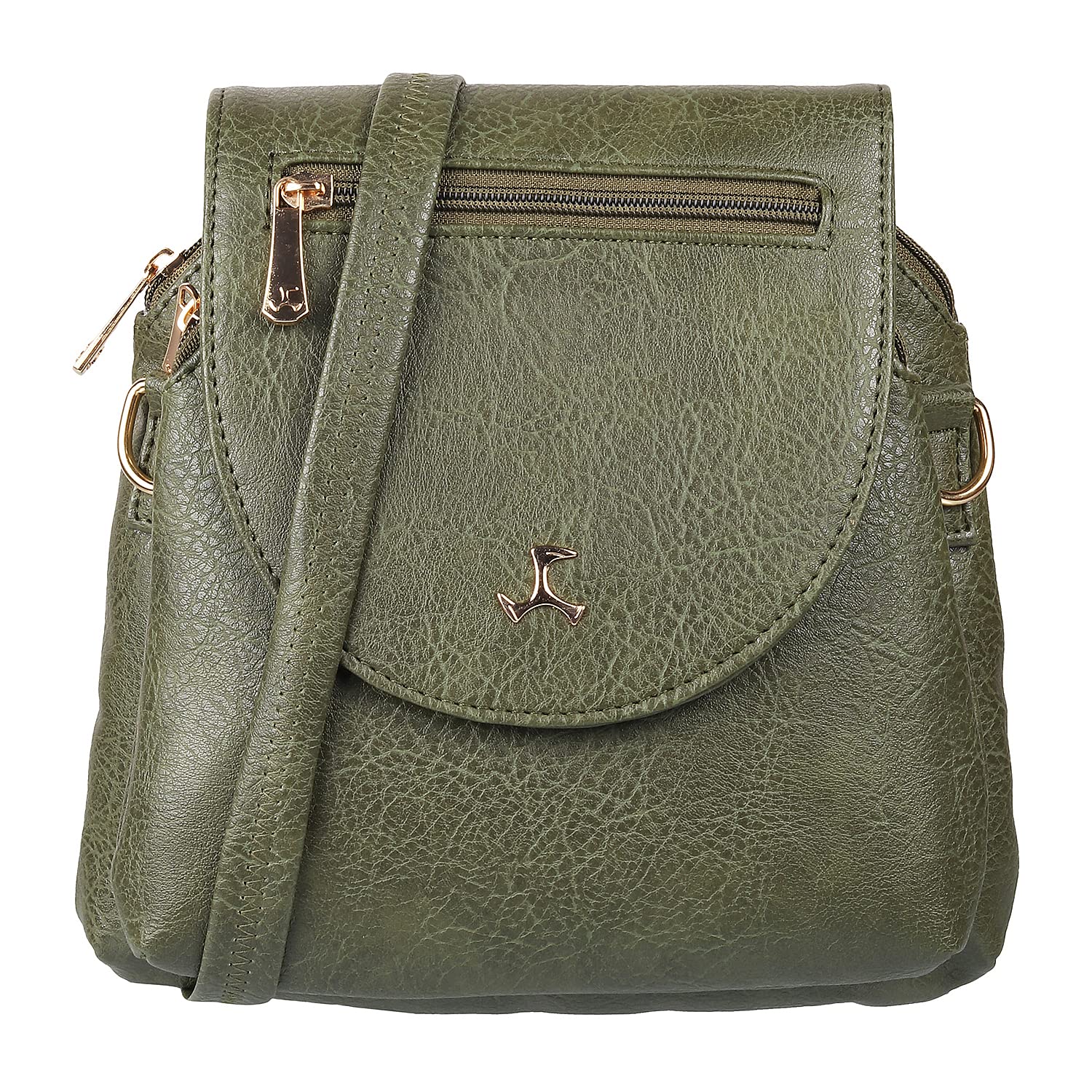 Mochi Women Green Flap Over Sling (66-6674) (B09W1C27FQ) Amazon Price History, Amazon Price Tracker