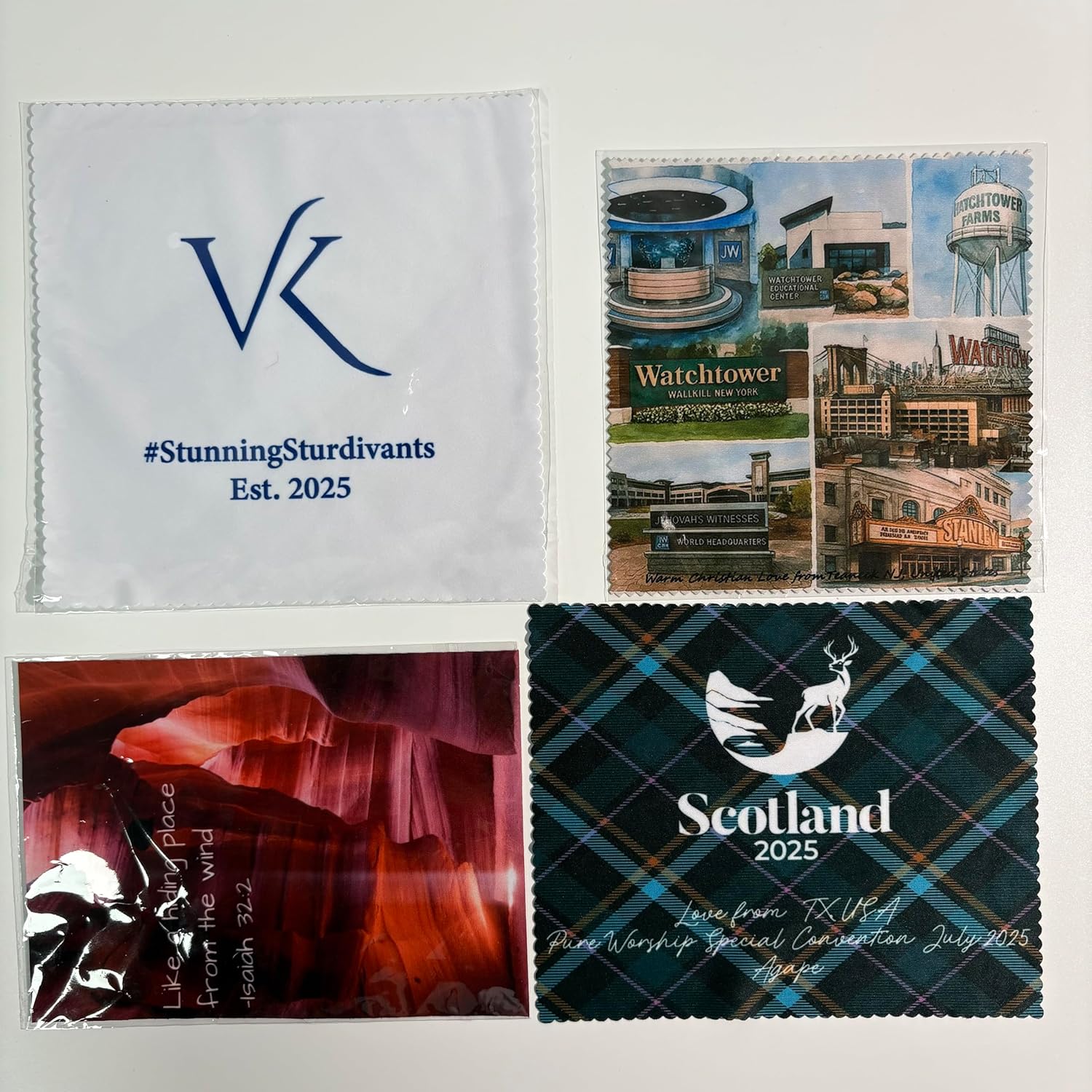 Microfiber Cleaning Cloths, Bulk Personalized Logo Lens Cloth for Glasses, Screens, Promotional Giveaways, Corporate Gifts - Soft, Reusable & Washable (100)