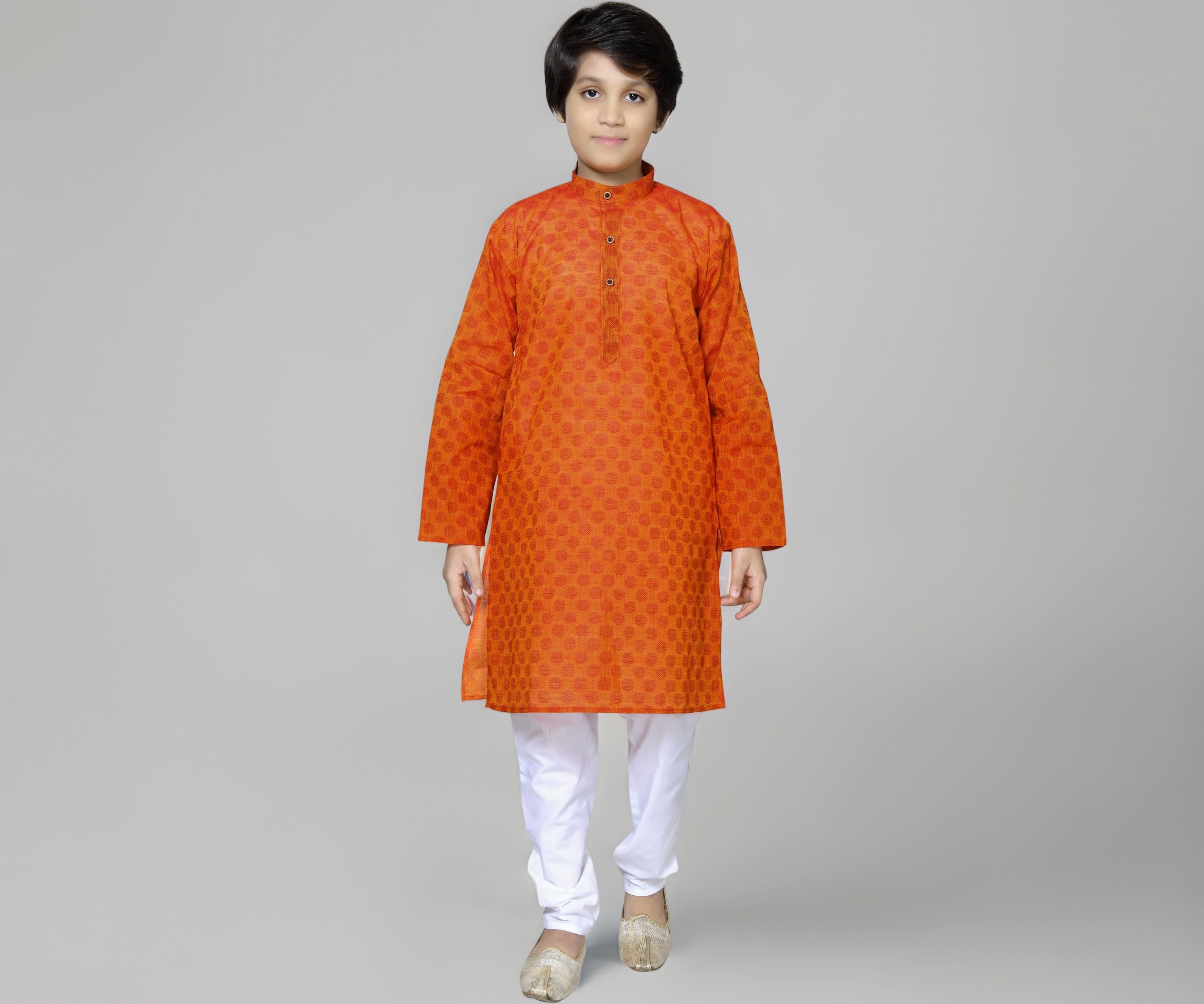 BABA AND BABY Kids traditional ethnic wear cotton kurta pajama set for boys