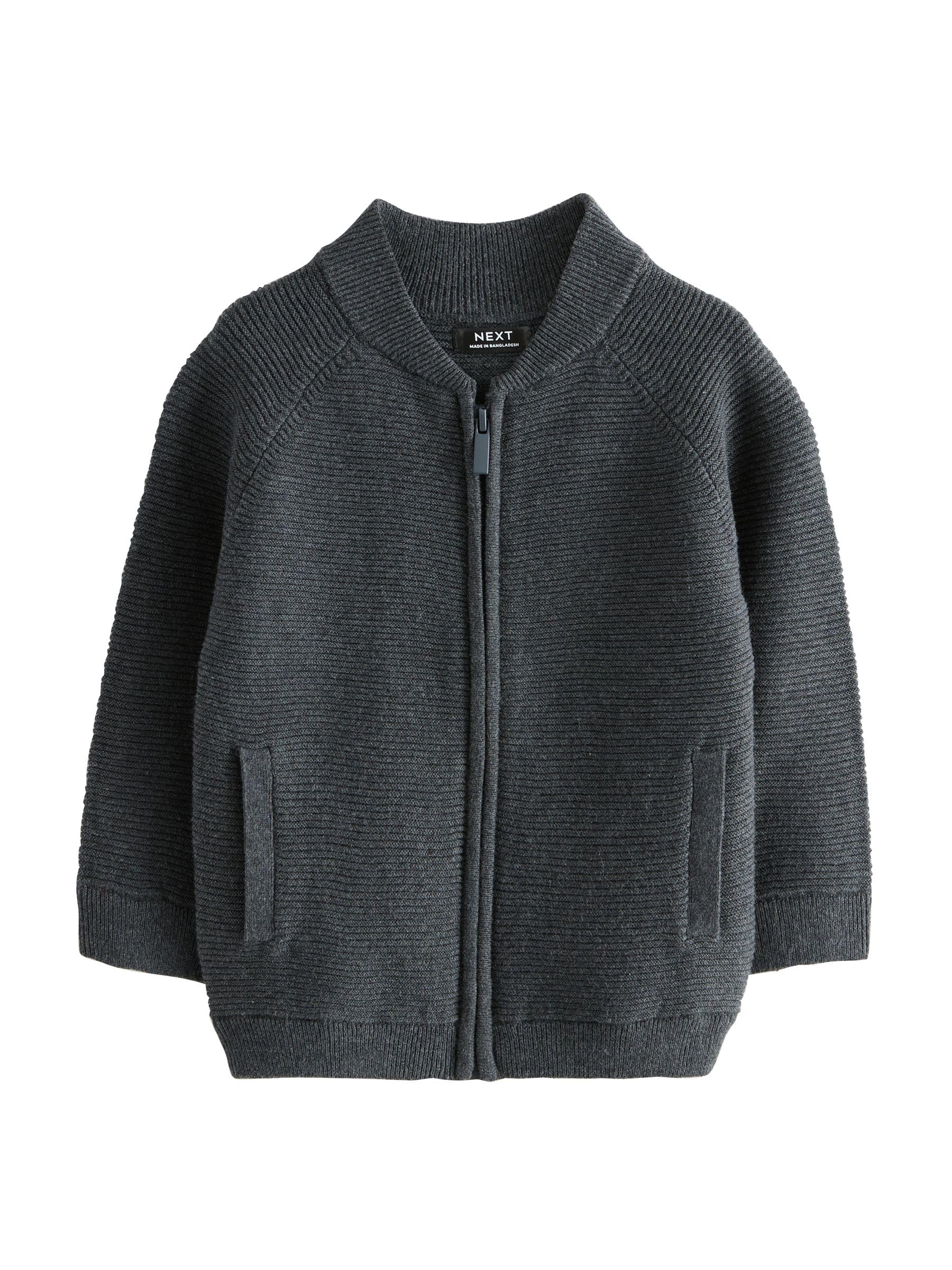 NEXT Jungen Standard Bomberjacke mit durchgehendem Reißverschluss 62-122