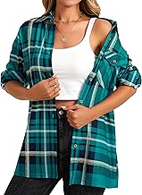 Enmain Women's Checked Costume Blouse Oktoberfest Checked Shirt Traditional Shirt Lumberjack Shirt Casual Shirts Costume Top