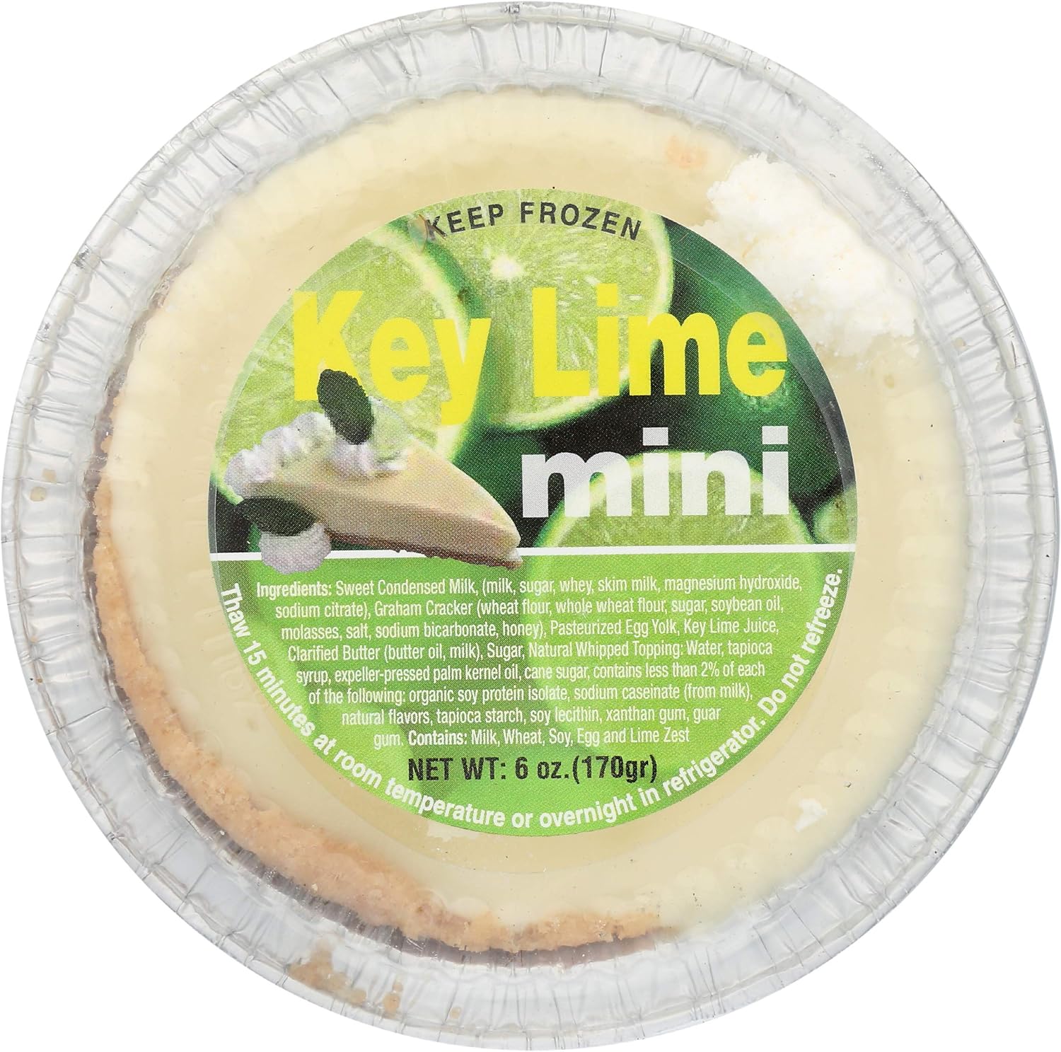Key Fisheries, Mini Key Lime Pie, 6 oz Grocery & Gourmet Food