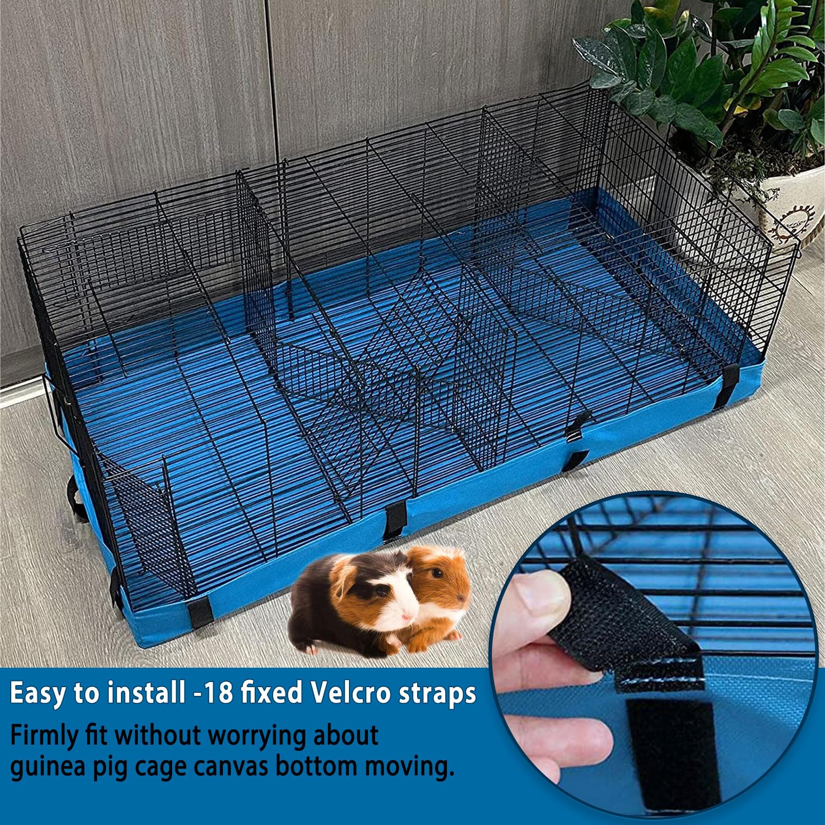View of Snapklik.com : Kathson 47x24 Guinea Pig Cage Liner Tarp Bottom Guinea ...