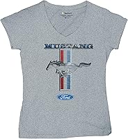 Vista 9 de Ford Mustang Classic - Camiseta con cuello en V para mujer GT Cobra Boss 302 Mach 1